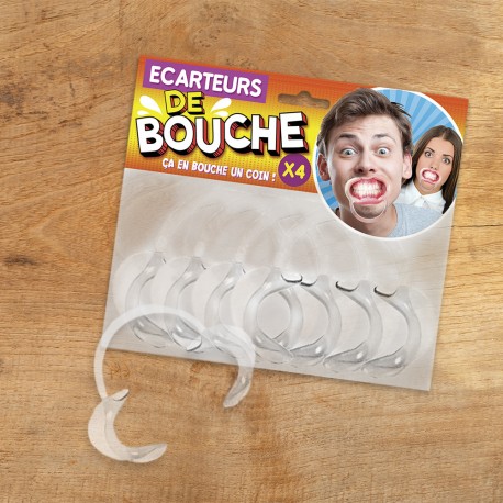 Pack de 4 écarteurs de Bouche Humoristiques