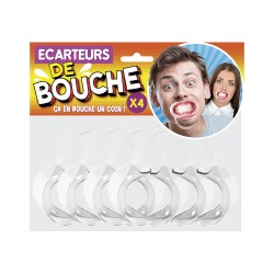 Écarteur de bouche humoristique (pack de 4) pour se déguiser sur