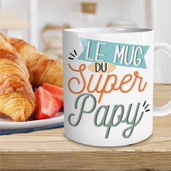 Mug Super Mamie que J'aime à la Folie sur Rapid Cadeau