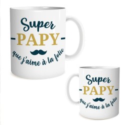 Mug du Super Papy que j'aime à la Folie