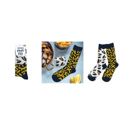 Chaussettes Humoristiques Plats et Boissons Mythiques