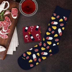 Chaussettes Humoristiques Plats et Boissons Mythiques