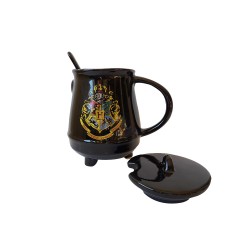 Mug Chaudron Harry Potter Poudlard avec Cuillère et Couvercle