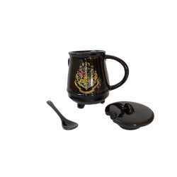 Mug Chaudron Harry Potter Poudlard avec Cuillère et Couvercle