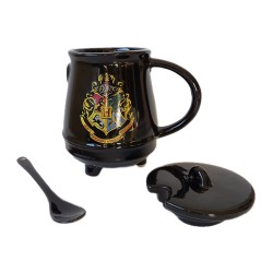 Mug Chaudron Harry Potter Poudlard avec Cuillère et Couvercle