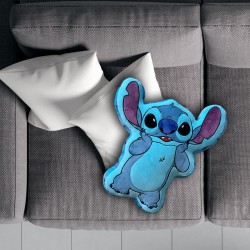 Coussin Forme Stitch Disney Bleu