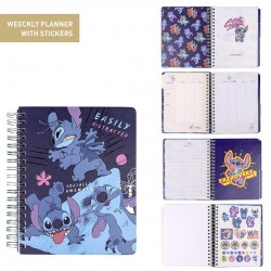 Agenda Planificateur Stitch Disney 12 Mois Non Datés
