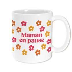 Mug Fleuri Maman en Pause
