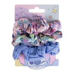 Lot de 3 Elastiques Chouchou Stitch Disney Pastel
