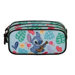 Maxi Trousse Stitch Disney Triple Compartiment Tropical Guitare