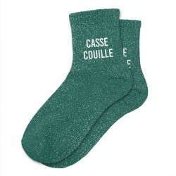Chaussettes Paillettes Colorées Mot Fantaisie