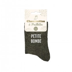 Chaussettes Paillettes Colorées Mot Fantaisie