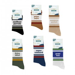 Chaussettes Homme Fantaisie Tricolores