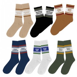 Chaussettes Homme Fantaisie Tricolores