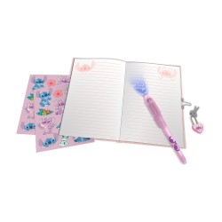 Journal Intime, Stickers & Stylo à Encre Magique Stitch, Angel & Souillon Disney