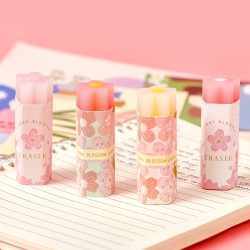Gomme Stick Fleurs de Cerisier Kawaii