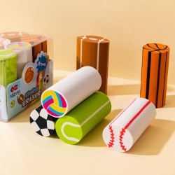 Lot de 6 Gommes Kawaii Fantaisie Multicolores