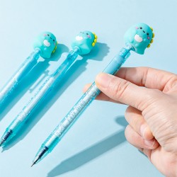 Stylo Gel Animaux Kawaii Rétractable Encre Bleue