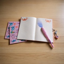 Journal Intime, Stickers & Stylo à Encre Magique Stitch, Angel & Souillon Disney