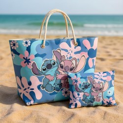 Sac de Plage & Pochette Stitch & Angel Disney Flower