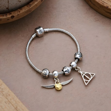 Bracelet Harry Potter Charms - 2 Symboles
