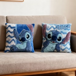 Coussin Stitch Carré Disney Bleu