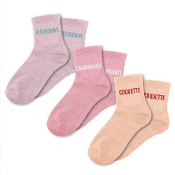 Coffret Trio Chaussettes Paillettes Fantaisie