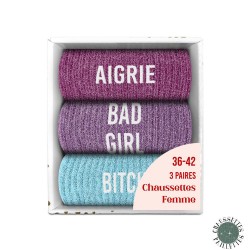 Coffret Trio Chaussettes Paillettes Fantaisie