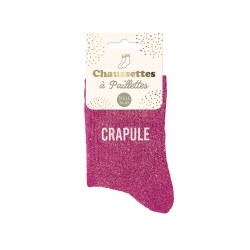Chaussettes Paillettes Colorées Mot Fantaisie