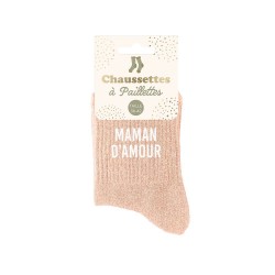 Chaussettes Paillettes Famille Fantaisie