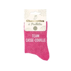 Chaussettes Paillettes Colorées Mot Fantaisie