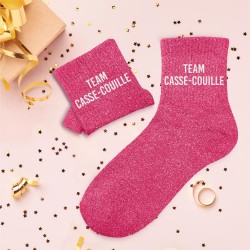Chaussettes Paillettes Colorées Mot Fantaisie