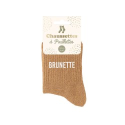 Chaussettes Paillettes Colorées Mot Fantaisie