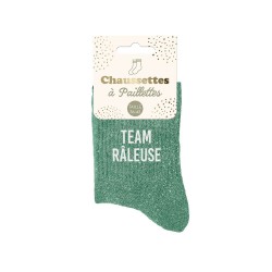 Chaussettes Paillettes Colorées Mot Fantaisie