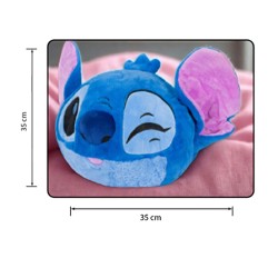 Coussin Peluche Chauffe-Mains Stitch Angel 3D Disney 3 en 1