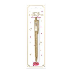 Stylo à Paillettes Mot Fantaisie