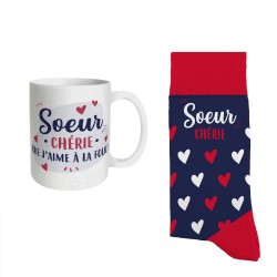 Coffret Cadeaux Paillettes Fantaisie - Tasse & Chaussettes