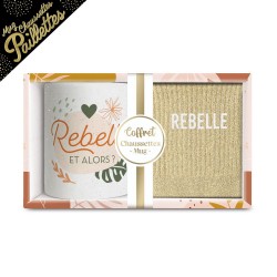Coffret Cadeaux Paillettes Fantaisie - Tasse & Chaussettes