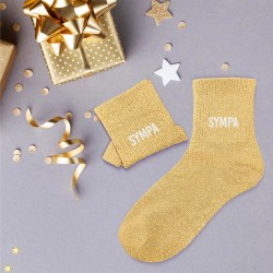 Chaussettes Paillettes Colorées Mot Fantaisie