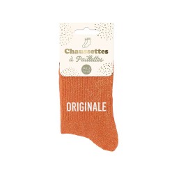 Chaussettes Paillettes Colorées Mot Fantaisie