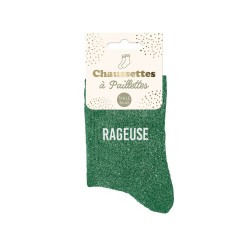 Chaussettes Paillettes Colorées Mot Fantaisie