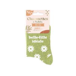 Chaussettes Paillettes Famille Fantaisie
