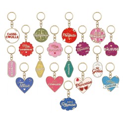 Porte-Clés Paillettes Mot Fantaisie