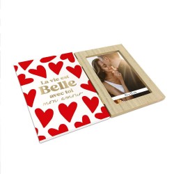 Cadre-Photo Romantique Décoratif - La Vie est Belle avec Toi mon Amour