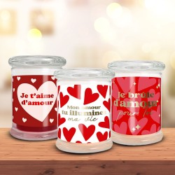 Bougie en Verre Romantique