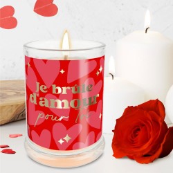 Bougie en Verre Romantique
