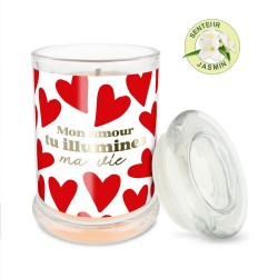 Bougie en Verre Romantique