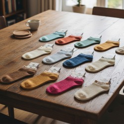 Socquettes Paillettes Colorées Mot Fantaisie