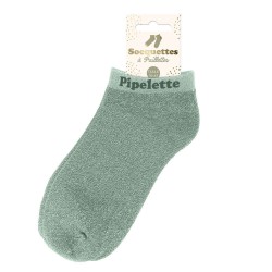 Socquettes Paillettes Colorées Mot Fantaisie