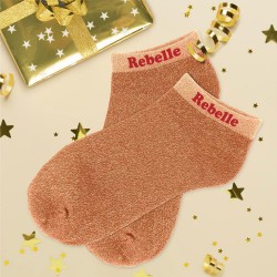 Socquettes Paillettes Colorées Mot Fantaisie